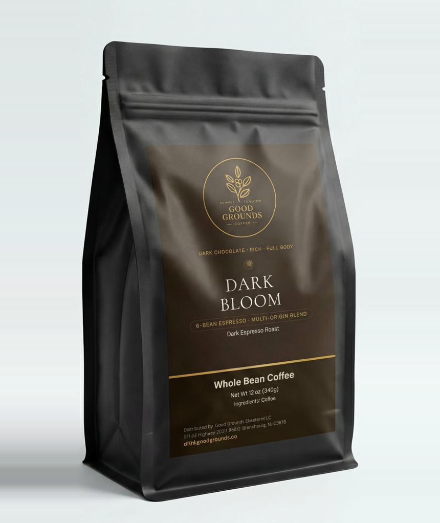 Dark Bloom 12oz bag, whole bean
